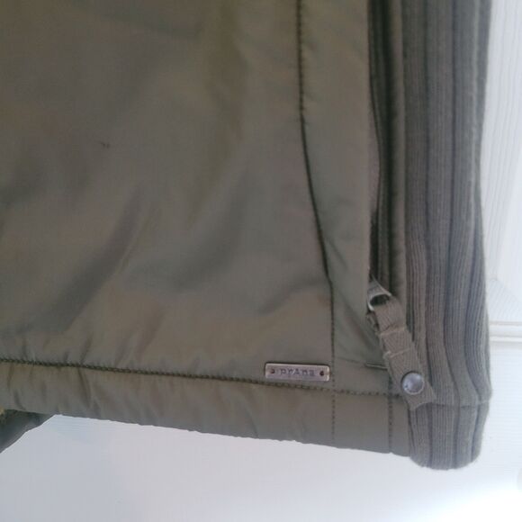 Prana Fleece Sherpa Lined Quilted Vest Women's Large L Green Outdoor Gorpcore - Picture 7 of 13